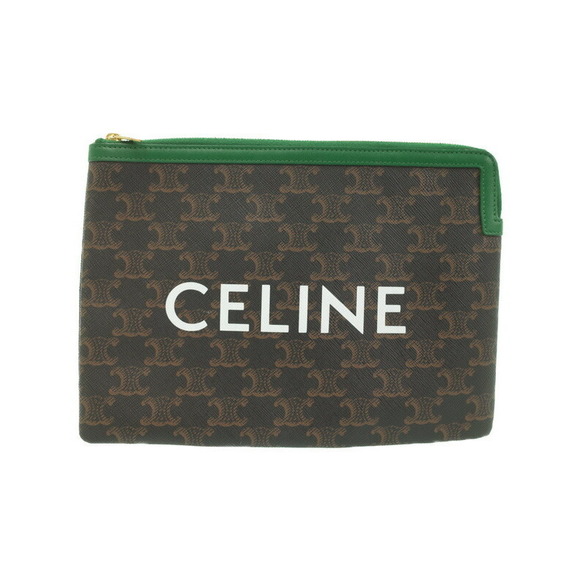 Celine Triomphe Clutch Bag Canvas Pouch - Picture 1 of 8